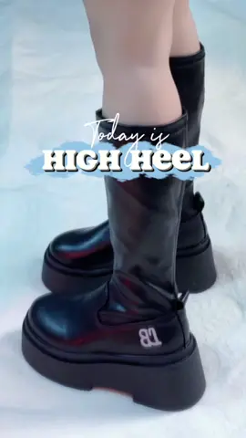 High Heel nhà tui mang lên chân nè😗 #SportsOnTikTok #cndshoe #highheels #bốt #boots 