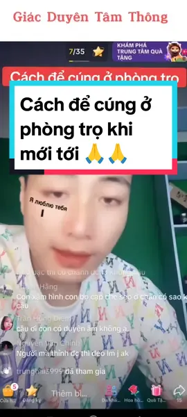 Cách để cúng ở phòng trọ khi mới tới. Giác Duyên Tâm Thông 🙏  #sieunhannhe #giacduyentamthong #nguyentruongthanh #kinhsamhoi #nammoadidaphat🙏🙏🙏  #thichchucthaiminh  #kinhsamhoi   #cachdecungophongtrokhimoitoi 