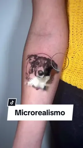 Mascota en microrealismo 🐶❤️ #microrealism #microrealismotattoo #microrealismtattoo #tattooideas #tattootiktok #ideastatuajes 