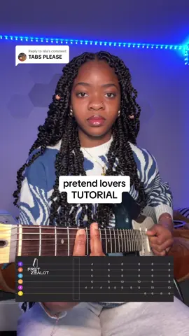 Replying to @isla Tabs from @Fret Zealot #beccasmelodies #pretendlovers #montellfish #guitartutabs #fyp #fretzealot 