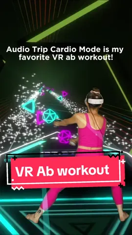 Ab workout in VR! #audiotripvr #vrfitness #vrworkout #metaquest3 #vrgameplay @Audio Trip 