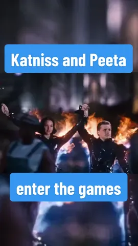 Follow for more!  Katniss and Peeta make their entrance to the 74th annual Hunger Games #thehungergames #hungergames #balladofsongbirdsandsnakes #rachelzegler #jenniferlawrence #joshhutcherson #tomblyth #katnisseverdeen #peetamellark #coriolanussnow #lucygraybaird 