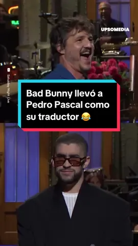 #BadBunny llevó a #PedroPascal como su traductor cuando se presentó en el #SaturdayNightLive 😂 #humor #entretenews #pr #chileno 