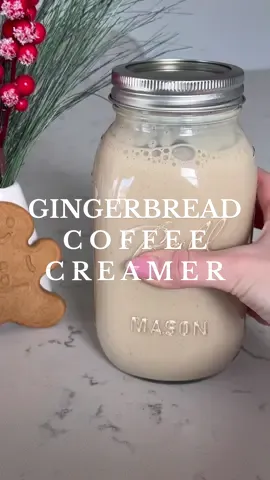 Homemade Gingerbread Cookie Coffee Creamer ☕️🥛🤎 #coffee #coffeecreamer #homemadecoffeecreamer #coffeetiktok #coffeeaddict #coffeetok #coffeetime #coffeelover #coffeetalk #coffeehack #latte #gingerbreadcoffee #creamerhack #LearnOnTikTok #fyp 