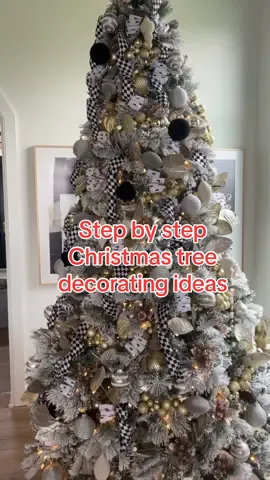 An easy, step by step way to decorate your Christmas tree 🎄🎅🏻 Christmas tree decorating ideas  #christmastree #christmastreedecorating #christmastreedecor #christmastrees