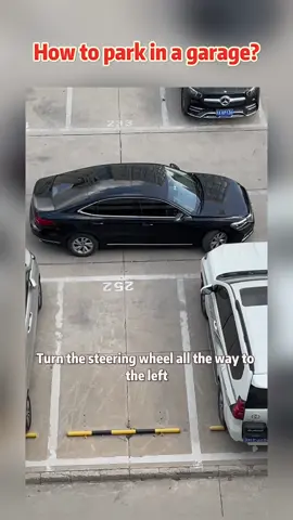 Review this video every day and you will learn how to park your car in the garage. #drivinglessons