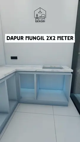 Desain Dapur Mungil Minimalis by Dekori  #dapur #dapurminimalis #fyp  #rumah 