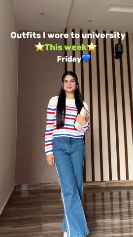This is what i wore to university last week (part-2)  lemme know which fit you guys like the most ⭐️ . All these tops are from instagram id (@edge__65 )