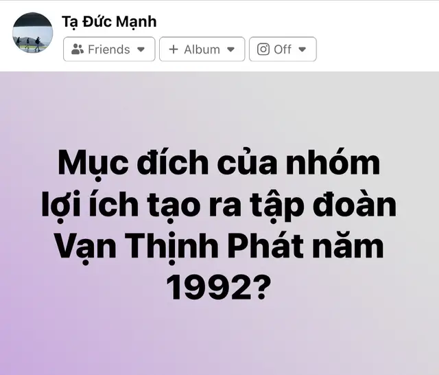Vạn Thịnh Phát qua góc nhìn Andy NCVN
