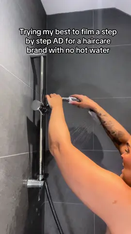 The dedication to the video was 10/10. Id be awful in the jungle 🤣 #coldshower #filming #dedication @Nature Spell 🤣