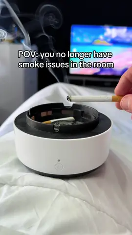 Mention the person you would like to do this with in your room 🤭 #ashtray #airpurifier #cleanairsolutions #tiktokmademebuyit This smart ashtray absorbs all smoke, making in the perfect gift for this Christmas. Moreover, it’s an ideal accesory to decorate the bedroom, bathroom, kitchen, office and garden 