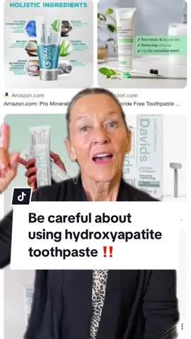Be careful using hydroxyapatite toothpaste #hydroxyapatite #hydroxyapatitetoothpaste #nanohydroxyapatite #healthytoothpaste #healthyteeth #teethtok #greenscreensticker #greenscreen 