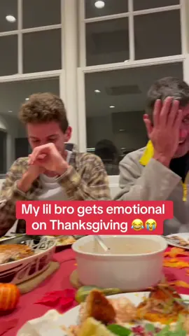 Bro’s got ALL THE FEELS on Thanksgiving 😂🙌 #fyp #thanksgiving #thanksgivingdinner  (@maya schwarz)