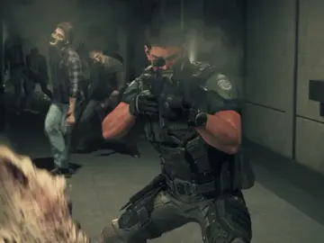 Chris Redfield vs Zombies #residentevil #residentevilvendetta #zombie 