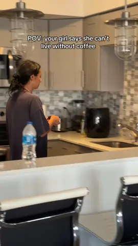 But yet she leaves it half full… #fyp #coffeeaddict #girlfriendproblems #couplestiktok #couplescomedy #couplescontent #couplesrelatable #relationshiphumor #calebnandrea 