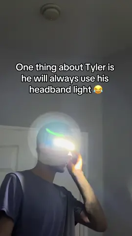 One thing about Tyler is he will always wear his headband light 😂 we got it from Tiktokshop and love it #tiktokshopblackfriday #tiktokshopblackfridaysale #sale #tiktokshop #viralproducts #viralproduct #mechanic #fyp #foryou #funny #spongebob #giftsforhim 