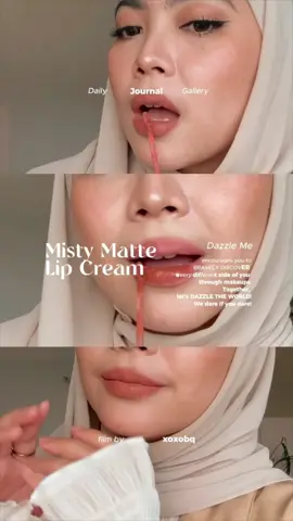 Swatches lip cream🤎 #dazzlemebeauty #mistymattelipcream 