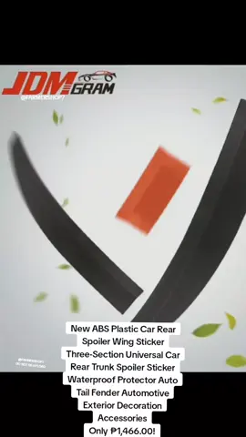 #New #ABS #Plastic #Car #Rear #Spoiler #Wing #Sticker #Three-#Section #Universal #Car #Rear #Trunk #Spoiler #Sticker #Waterproof #Protector #Auto #Tail #Fender #Automotive #Exterior #Decoration #Accessories  #Only ₱1,466.00! #farmershop7 #fyp #fy  #Good #quality #fyp #Car #kotse #fypシ゚viral  #fyppppppppppppppppppppppp #CapCut 