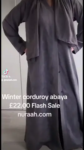 corduroy abaya#openabaya #nuraah #modestfashion #abayauk #affordableabayas #abaya #winterabaya 