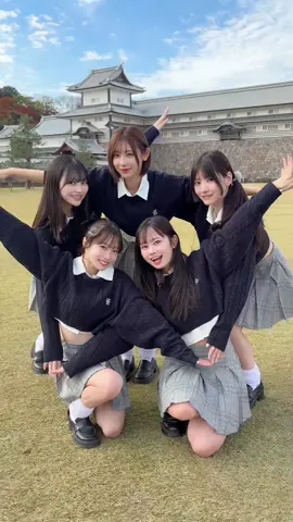 Estrella⭐️実は1人だけノーメイクなんだけど、誰かわかった😳💓？#金沢 #kanazawa #せんぱい5人が可愛すぎる #japanesegirl #制服ダンス #fypシ 