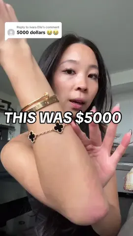 Replying to @Ivara Elle $5000 DOWN THE DRAIN… 😩✨ #vca #vancleefarpels #alhambrabracelet 