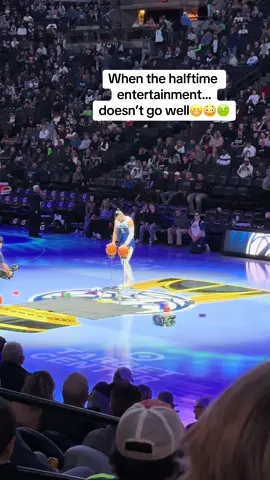 I felt so badddddd, but then he brought his talented dog out, and all was well! #timberwolves 