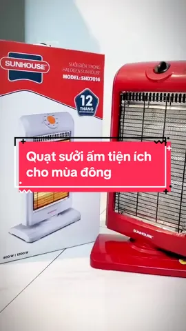 Đèn sưởi/ quạt sưởi Sunhouse SHD7013/7016 làm ấm nhanh, có nhiều chế độ chỉnh nhiệt, sưởi không đốt cháy oxi nên không ảnh hưởng tới sức khoẻ người dùng, chế độ tự ngắt khi đổ thông minh [ Bảo hành 12 tháng] #xuhuong #densuoi #densuoi2bong  #quatsuoi #sunhouse #giadungtienich #giadungthongminh #quatsuoiam #giadungtrangle 