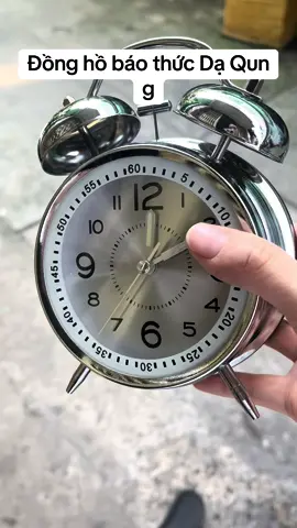 Đồng hồ Báo Thức Inox Dạ Qung chuông Siêu To#đồnghobaothuc 
