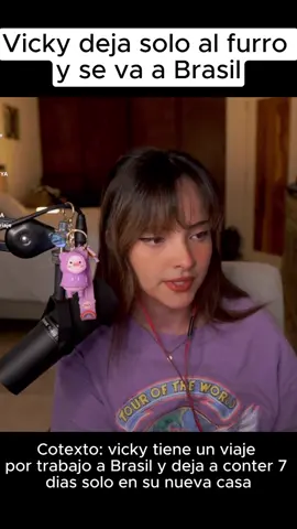 Vicky se va y se queda solo el furro(conter) #vickypalami #conterstine #viaje #brasil #roomies #novela #clipsdetwitch #twitch #resumen #parati #fyp #viral