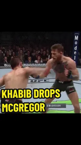 Khabib knockdown McGregor then he fires back with a knee👊 #UFC #khabib #khabib_nurmagomedov #mcgregor #conormcgregor #knockdown 