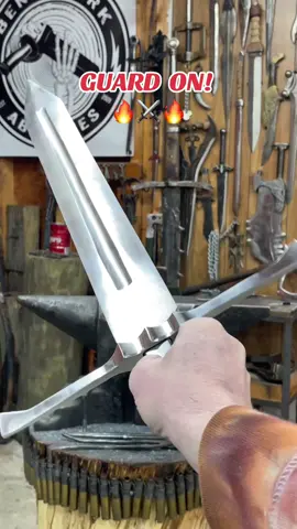 Guard on! 🔥 #blacksmith #bladesmith #forging #sword #yellowgooseforge 