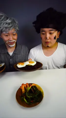 Black Bean Noodle, fried egg Mukbang  Impressive Videos  #mukbang #먹방 #kimchi #koreanfood #asmr #noodles #friedegg #blackbeannoodles #funny 