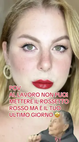 Non mi sono dimessa  per  questo, giuro 😂 #dimissionivolontarie #rossettorosso #redlips #redlipstick 