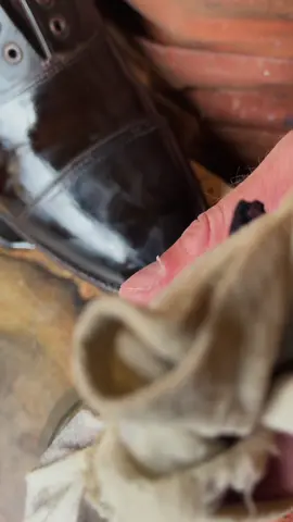 Get your shine on with Mr Bull and Shine and #shinewithsaphir @LiveMoor @Taller Sartorial #waxing #shoestyle #armedforces #asmrtiktoks #shoeshine #military #pov #cadet 