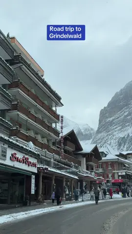 Road trip to Grindelwald #winterwonderland #schweiztiktok #tiktokschweiz #winter #naturelove #wintervibes #switzerland 