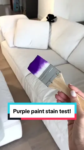 Staining my white couch with purple paint! 😱 What color paint should I do next?