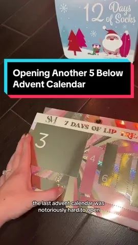 Opening a $5 advent calendar 🎄💄 #adventcalendar #adventcalendaropening #fivebelowfinds #christmas #christmastiktok #foryou 