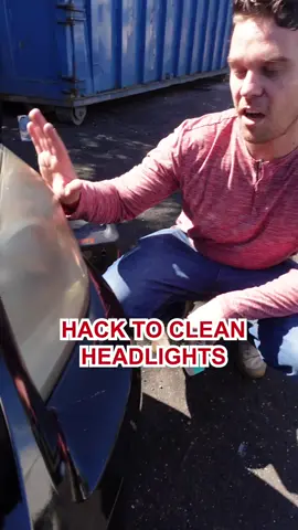 DIY headlight trick, does it really work? #car #DIY #tricks #factorcap #themoreyouknow #fyp #lifehacks 