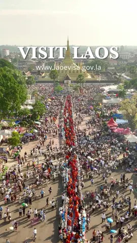 alms giving ceremony at That Luang Stupa . #Visitlaos #laoevisa #evisalao #laosvisa #evisa #visa#TiktokTravel #Traveltok #Traveltiktok #Travel #FYP #Discover #Explorelaostravel #travellife #tourism #backpacking #solotravel #southeastasia #budgettravel #hostellife #laositinerary #solofemaletraveler #explorelaos #laostourism #SEAsia #bucketlist#travelbucketlist #mustvisitlaos #bucketlistplacesyouneedtovisit #foryoupage #traveltiktok #travelvlog #experienelaos #laosbucketlist #travelcouple #travelcouplegoals #Luangprabang #Vangvieng #Pakse #Champasack #Vientiane #laos