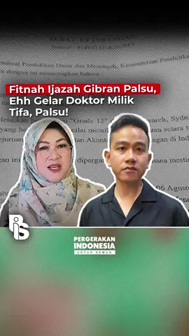 Dok udah dok bikin malu diri sendiri. Cukuuppp!!😭😭 #pergerakanindonesiauntuksemua #drtiffany #gibranrakabuming #ijazahpalsu #beritatiktok #tiktokviral #fyp 