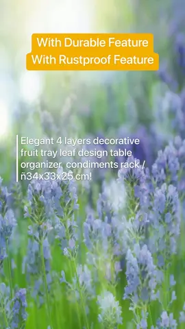 Only ₱109.00 for Elegant 4 layers decorative fruit tray / leaf design table organizer / condiments rack / 34x33x25 cm! Don't miss out! Tap the link below #fruitstand #fruitstand 