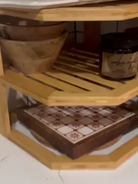 Bamboo Kitchen Counter Corner Shelf✨💖... Follow @annettefinds for more #homefinds2023 #homedecor #interior  #homedecor #homesweethome🏡  #interiordesigner #homeinspo4you #amazonfinds2023