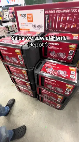 Not sponsored! Some deals he saw going into homedepot yesterday! #homedepot #sales #mechaniclife #mechanic #tools #giftideas #giftsforhim #homedepotsales #sales #gooddeal 