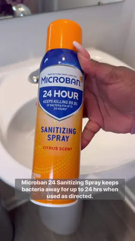 Getting rid of the school ick 🦠 w/ Microban 24 Sanitizing Spray during CCF season! #Microban24Partner #clean #CleanTok #cleanhome #cleaningmotivation #momtok 
