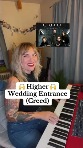 The processional y’all have been begging for!! Let’s take your wedding entrance “HIGHER” with some CREED BABYYY 🔥🔥🔥 #creed #higher #creedwedding #pianocover #weddingentrance #customweddingentrance #processionalprofessional 