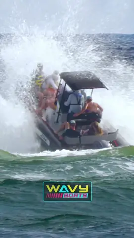 Zodiac Inflatable with a Yamaha 175 exits a rough Boynton Inlet. You going out there in these conditions? #wavyboats #haulover #hauloverinlet #hauloverboats #boats #boatfails #fyp #foryoupage #boatlife #boatsdaily #usaboatlife #haulovervideos #hauloversandbar #bocainlet 
