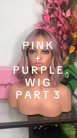 Big reveal of this gorgeous pink and purple wig! #pinkwig #purplewig #wiglife 