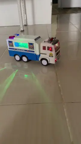Electric truck with light and sound🚔🚑 Perfect gift for kids💜 #electricvehicle #electrictruck #toysforkids #vladandniki #tiktokgiftideas #policetrucks #toystore #electrictoycar 
