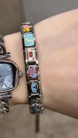 One square bracelet per hand#charms #handmade #DIY #diyideas #foryour #jewelry #handmadejewelry #women #fyp 
