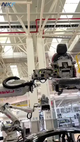 ABB Robot Automated Assembly Automotive Seat Production Line.NKF Intelligent Equipment Co., Ltd. Our main product servo positioner, linear track, laser equipment, fixtures, safety fence and complete solution ⛓🤖 #software #innovation #datascience #robotic #robotics #robotik #automation #automatisierung #devops #dataengineer #itsolution #itsolutions #softwaredeveloper #engineering #programming #itconsult #itconsultant #itconsulting #itconsultingservices #itconsultancy #itconsultant #sql